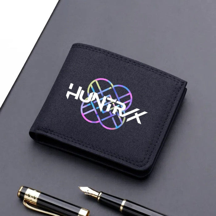 Wholesale Modern trendy ultra-thin cartoon print short canvas wallet