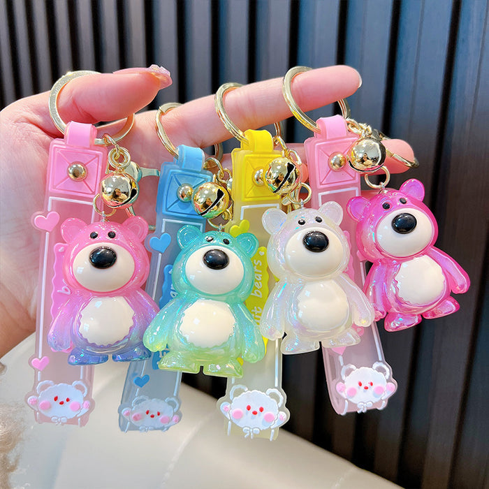 Wholesale Acrylic Doll Bear Keychain JDC-KC-WoA019