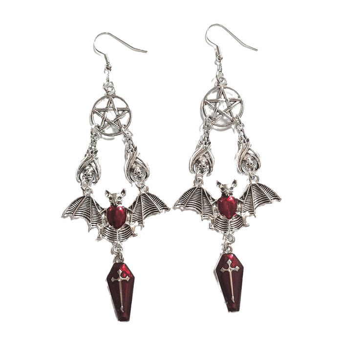 Wholesale Gothic Style Bat Vampire Earrings Creative Fashion Niche  Earrings