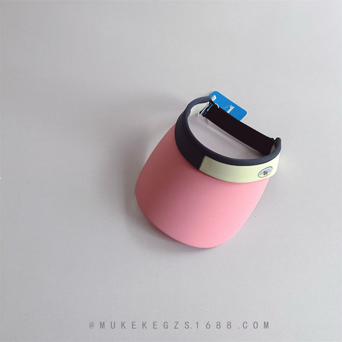 Wholesale Color blocked outdoor sun hats for boys and girls, travel sun hats