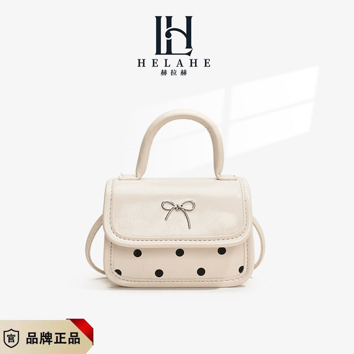 Wholesale Children's Bag Wave Point Handbag Bow Mini Parent Child Crossbody Bag Mouth Red Envelope