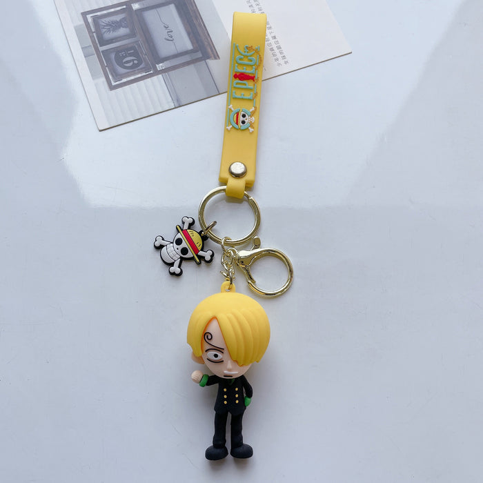 Wholesale Cute Cartoon Three-dimensional Silicone Keychain JDC-KC-JuShu033