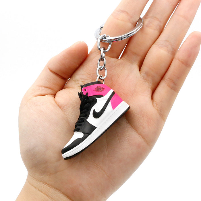 Wholesale PVC Mini Basketball Shoe Keychain JDC-KC-QLPing008