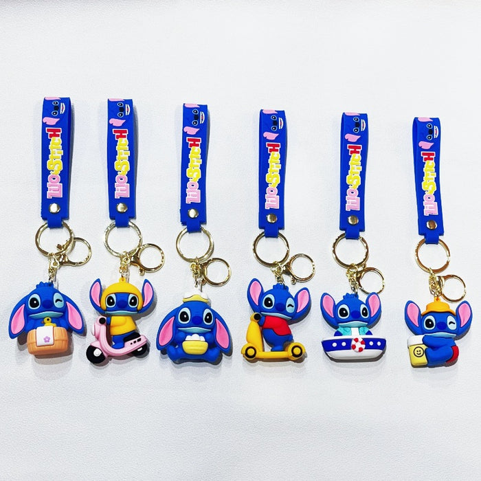 Wholesale PVC Cartoon Doll Motorcycle Keychain JDC-KC-WuYi110