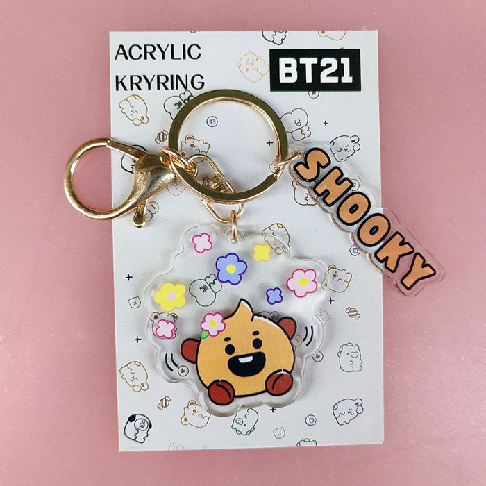 Wholesale Acrylic Cartoon Pendant Keychain JDC-KC-ZhangX008