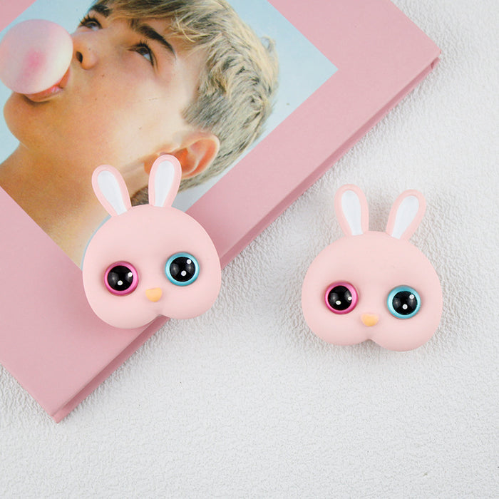 Wholesale Cartoon heterochromatic rabbit phone stand