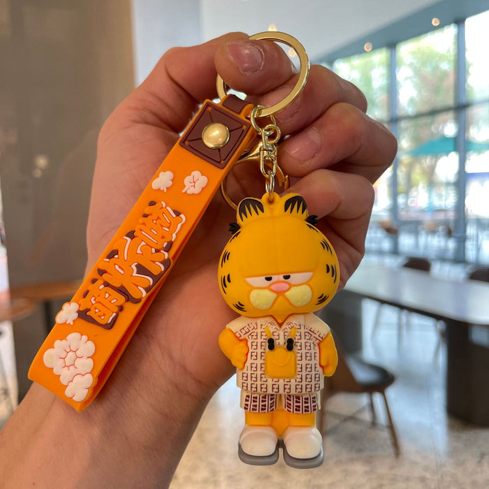 Wholesale Creative Cartoon Keychain Cute Cat Doll Bag Pendant Couple Keychain Small Gift Wholesale