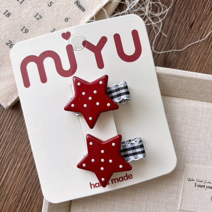 Wholesale Handmade Fabric Cartoon Bow Hair Clip