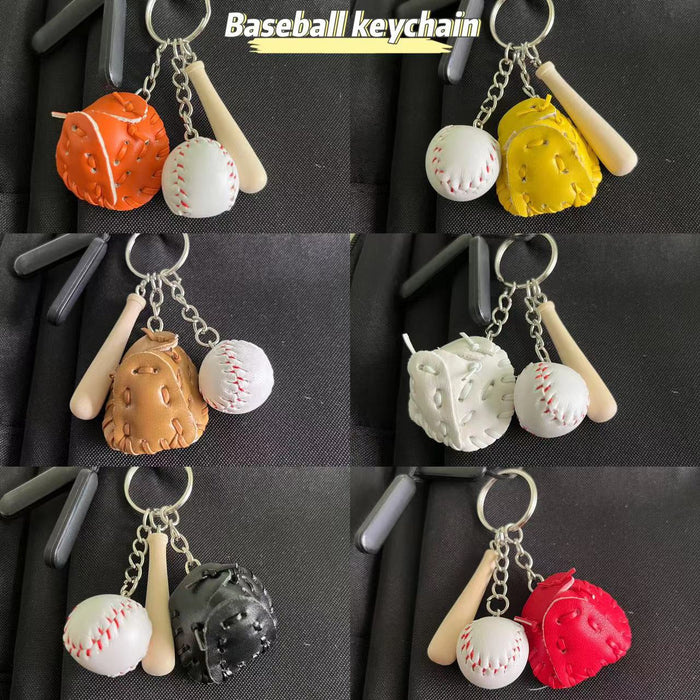 Wholesale PU Baseball Keychain JDC-KC-KangX001