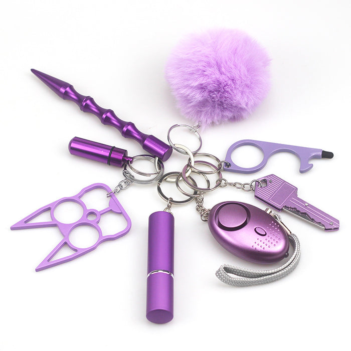 Wholesale Multifunctional Metal Keychain 8-piece Set JDC-KC-TouMS014