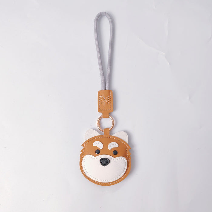 Wholesale PU Dog Keychain Pendant Cute Border Collie Husky Schnauzer Street Style Fashion Accessory