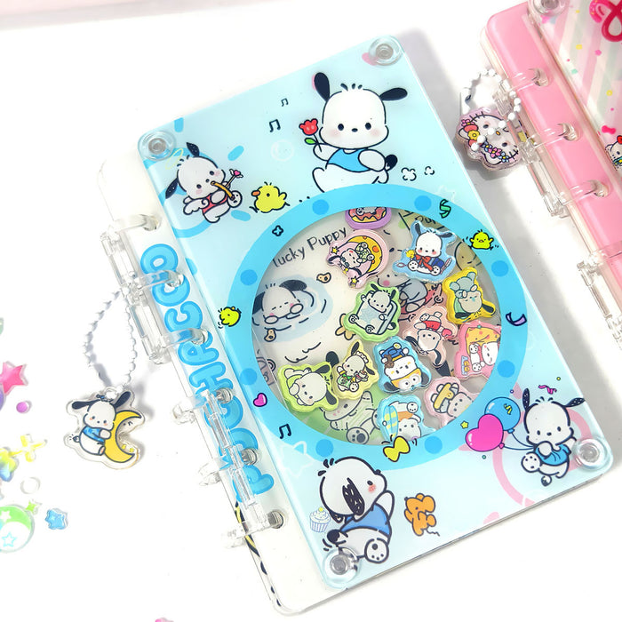 Wholesale DIY Handbook Creative Piece A7 Shake Music Notebook Pacha Dog Acrylic Loose-leaf Book JDC-NK-LW001