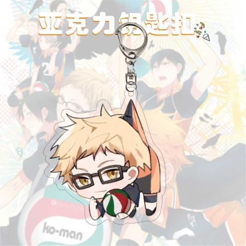 Wholesale Acrylic keychain bag charm anime merchandise