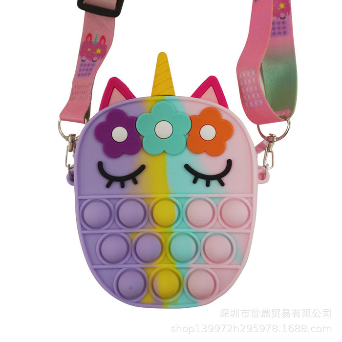 Wholesale Silicone coin purse cartoon bag  Mini Card bag