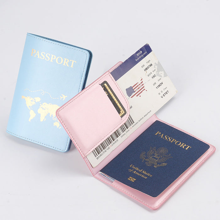 Wholesale Urban Simplicity Landscape PVC Passport Holder Green Boutique Travel Accessory MOQ≥3