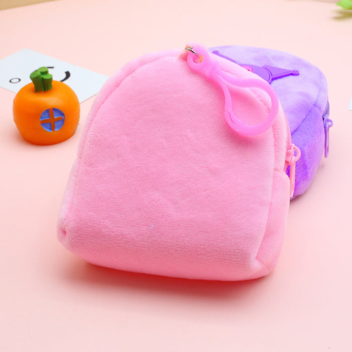Wholesale Pink Plush Cartoon Coin Purse Cute Windmill Design