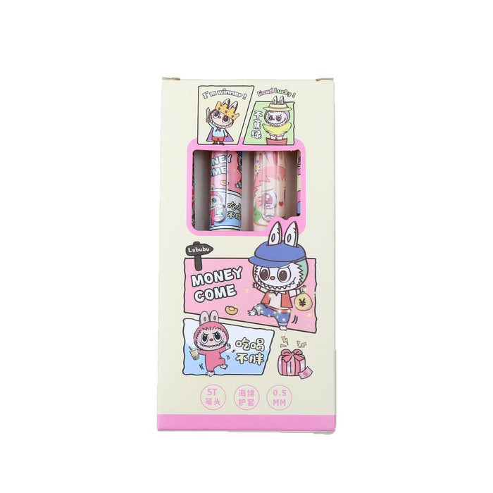 Wholesale 4pcs/ box sponge quick-drying press gel pen cute student black gel pen