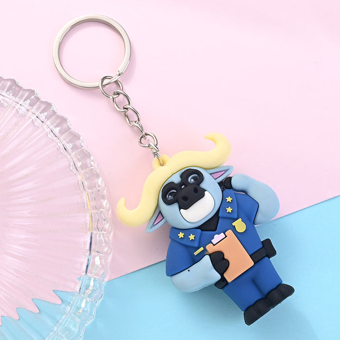 Wholesale 10PCS PVC Cartoon Doll Keychain JDC-KC-AQing008