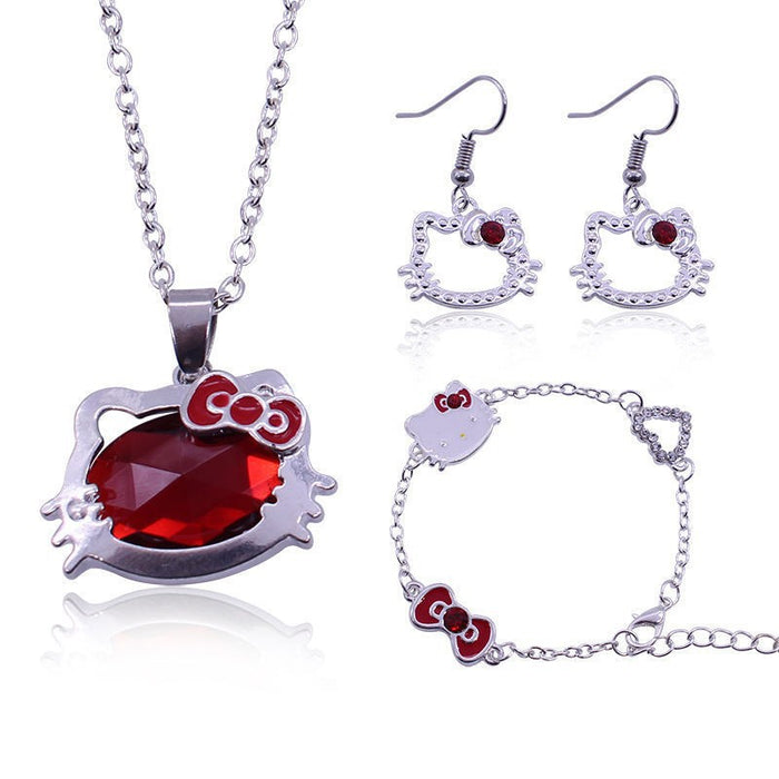 Wholesale Cute Cartoon Three-Piece  Alloy necklace sets