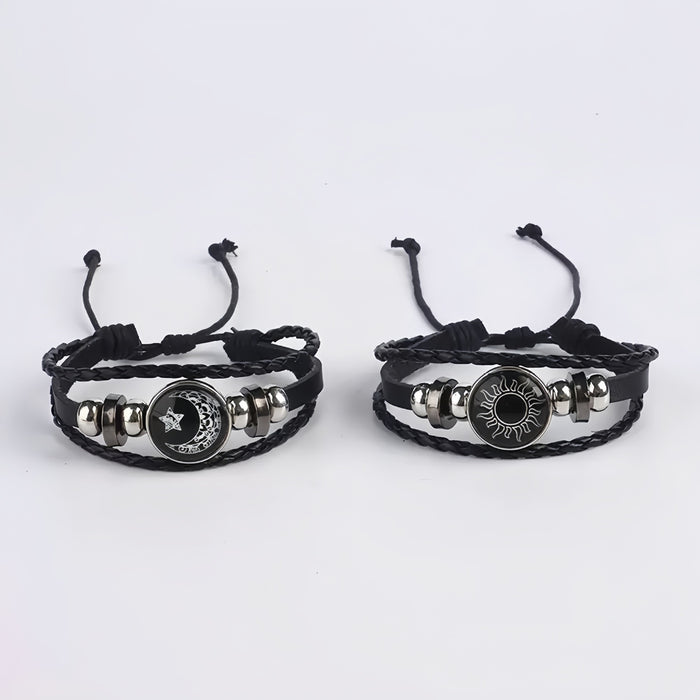 Wholesale Handmade multi-layered woven time gemstone bracelet