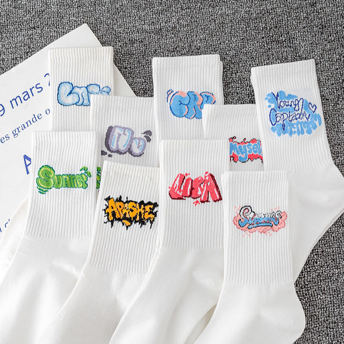 Wholesale Socks women' s sports socks cotton socks white stockings autumn and winter