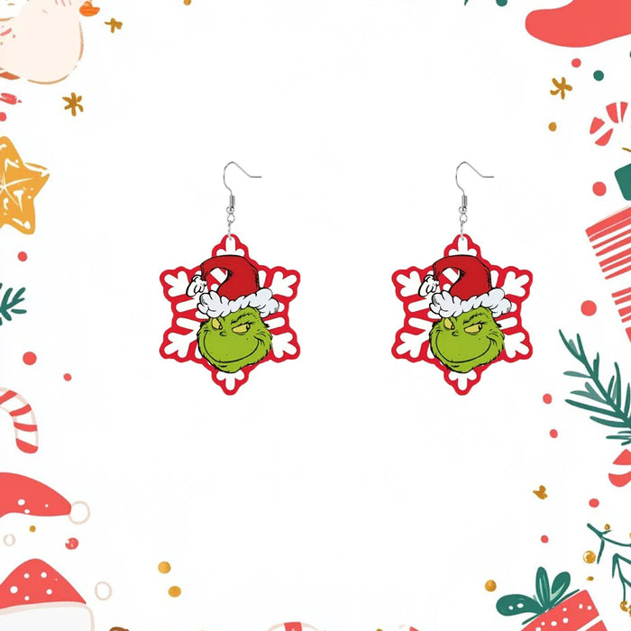 Wholesale Christmas Acrylic Creative Earrings
