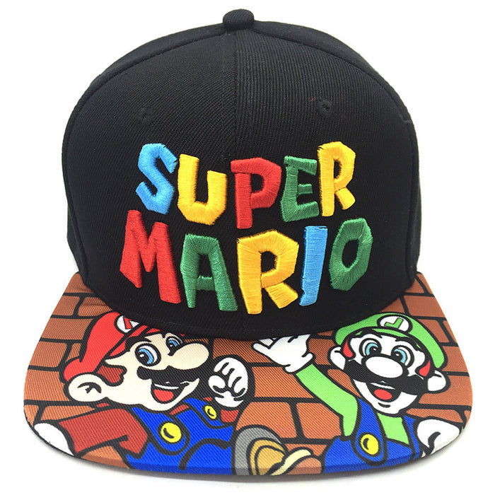 Wholesale New Hat Cosplay Performance Mario Flat Brim Baseball Cap JDC-FH-SXQ001