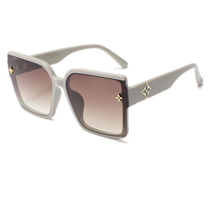 Wholesale Fashionable square frame sunglasses, versatile street photography sunglasses, UV resistant sun visors