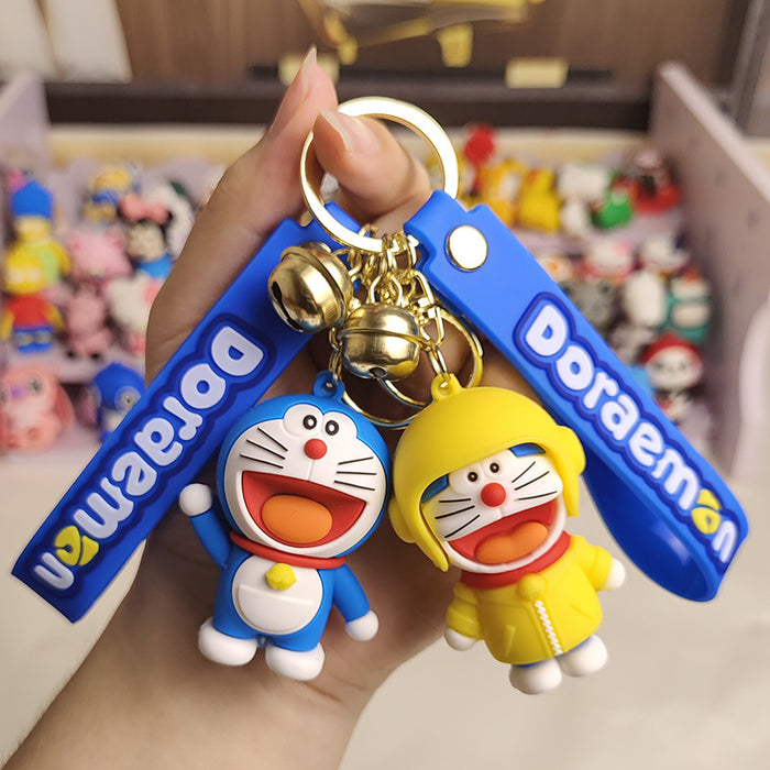 Wholesale  Cartoon  Cat  Keychain Car Key Couple Key Chain Bag Hanging Ornaments