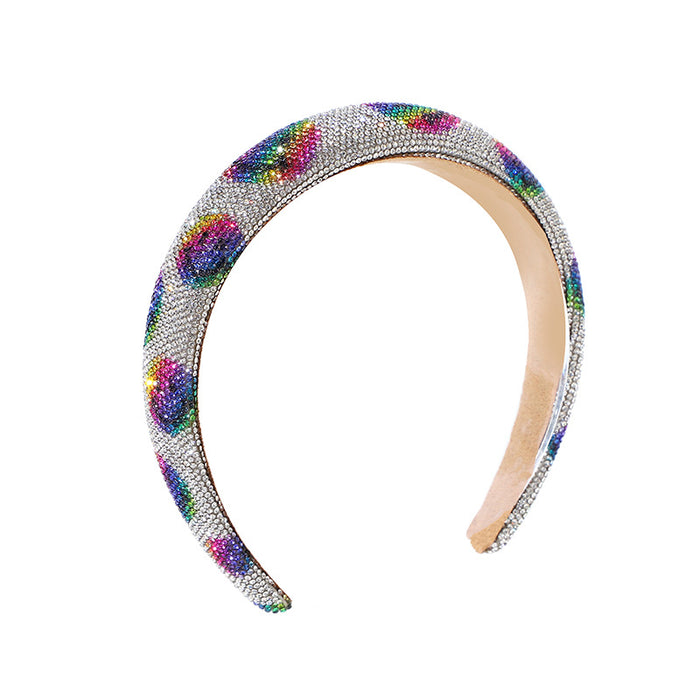 Wholesale Retro shiny starry rhinestone headband light luxury all-match smiley face hair accessories