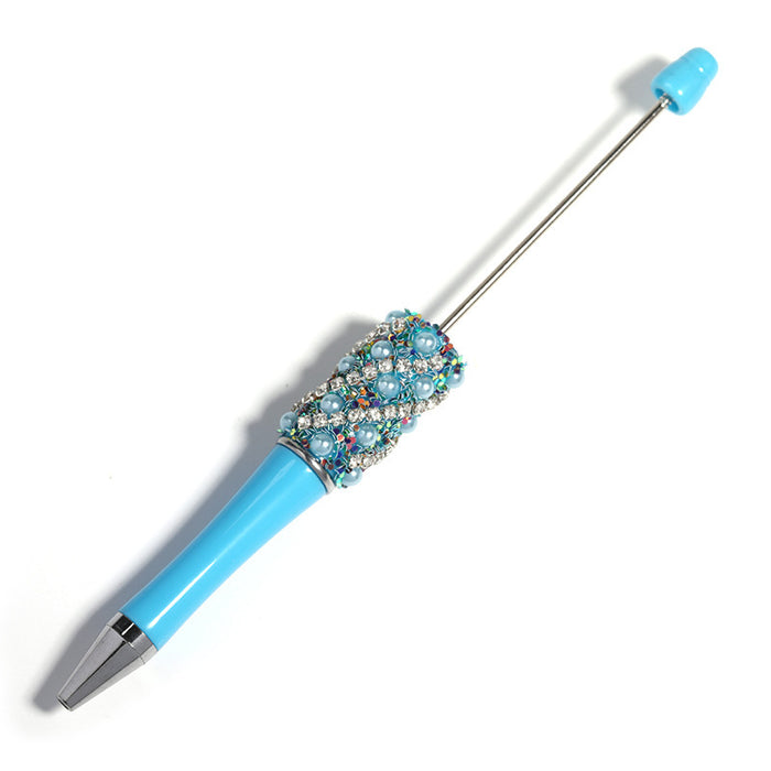 Wholesale 10pcs New Full Diamond Beaded Pen Creative Handmade DIY Resin Rhinestone Ballpoint Pen Fashion Student Gift Pen