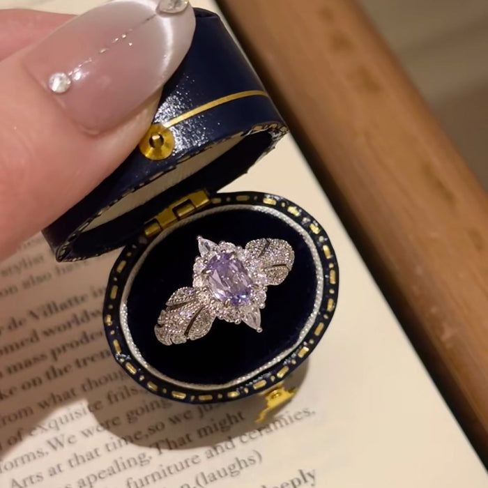 Wholesale Zircon Ring Fashion Niche Design Opening Women's Ring