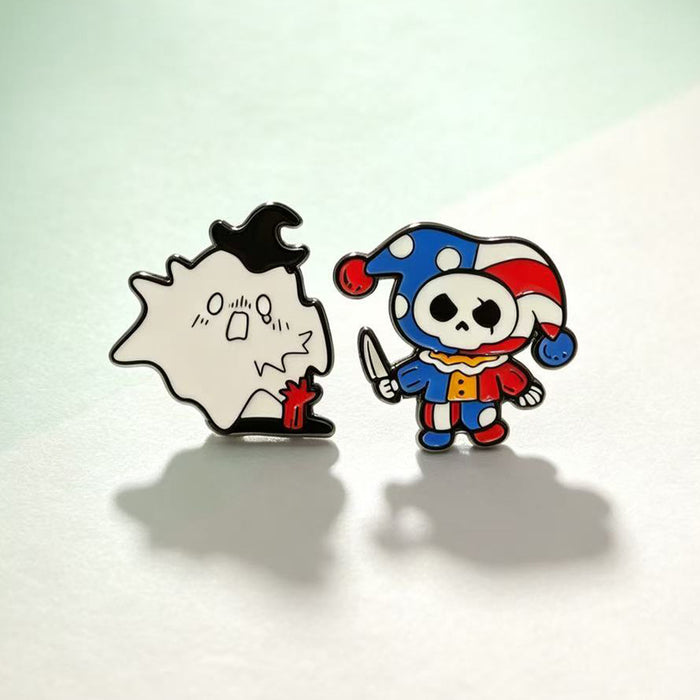 Wholesale Enamel Brooch Ghost Pumpkin Skeleton Clown Pin Chic Jewelry Accessory