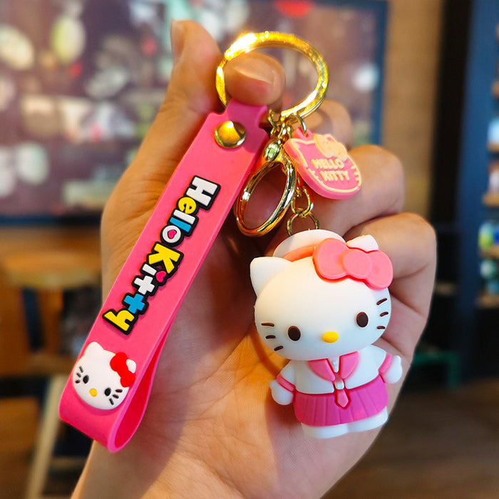 Wholesale Cartoon 3D Doll Rubber Keychain JDC-KC-Tingm045