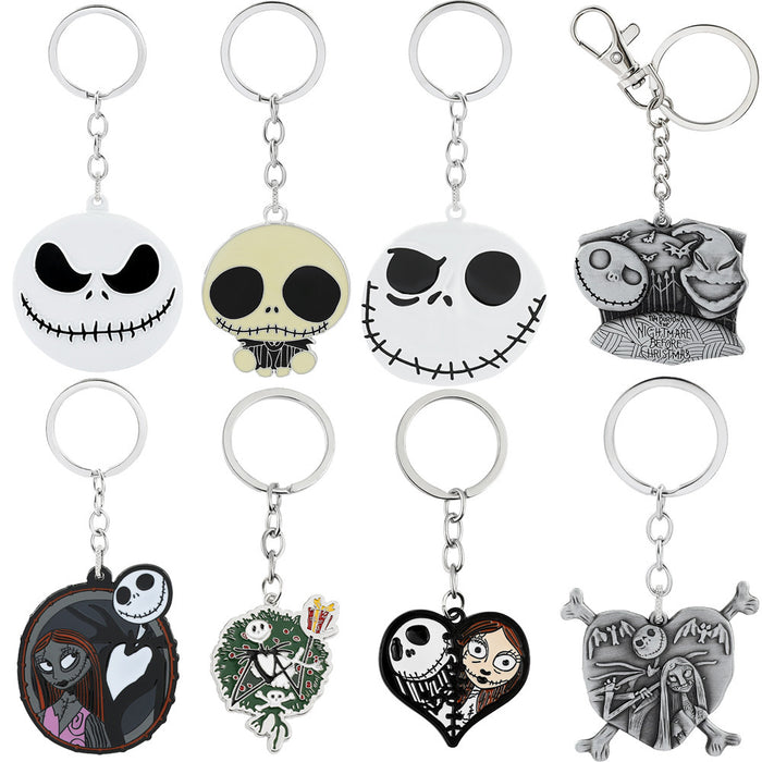 Wholesale Cartoon Skull Ghost Face Zinc Alloy Keychain JDC-KC-ShaoH012