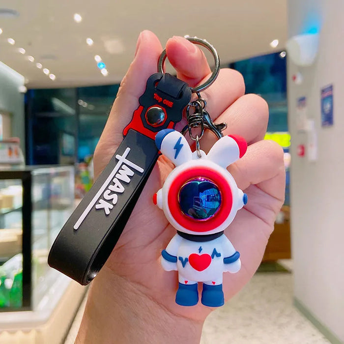 Wholesale Lightning Bear Keychain Bag Car Silicone Keychain Doll Pendant Cute Gift Love Pendant