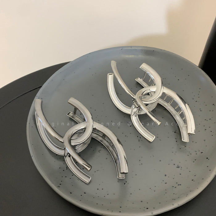 Wholesale Metal Grab Clip Women's Large Hair Size Multi-hairpin Design Sense Niche Shark Clip