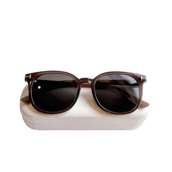 Wholesale Fashionable UV resistant polarized sunglasses, retro large frame sunshade sunglasses