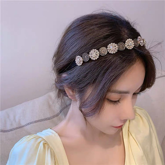 Wholesale Rhinestone Flower Headband JDC-HD-ZC015