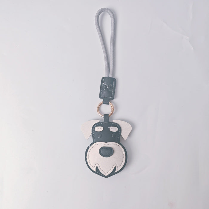 Wholesale PU Dog Keychain Pendant Cute Border Collie Husky Schnauzer Street Style Fashion Accessory