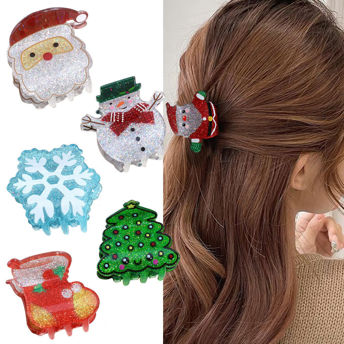 Wholesale Christmas Clip Cute  Snowman Hairpin Hair Accessories