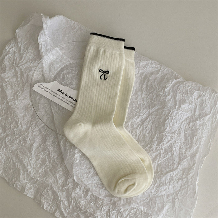 Wholesale Exquisite contrasting ribbed mouth, comfortable and simple, solid color cotton midsole