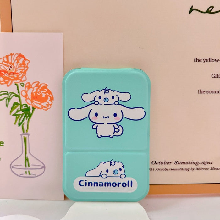 Wholesale Cartoon portable makeup mirror portable small mirror desktop folding mirror student dormitory HD dressing mirror