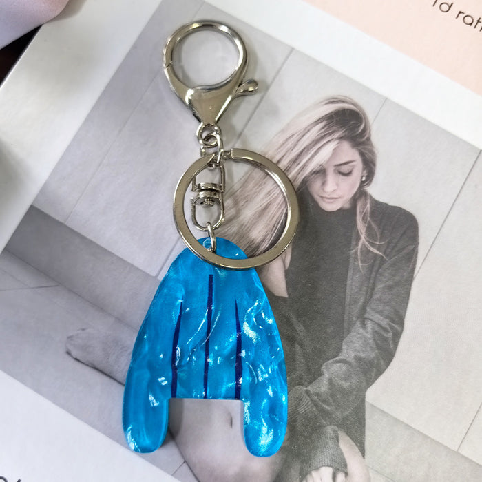 Wholesale Acrylic swimming pool keychain backpack creative pendant