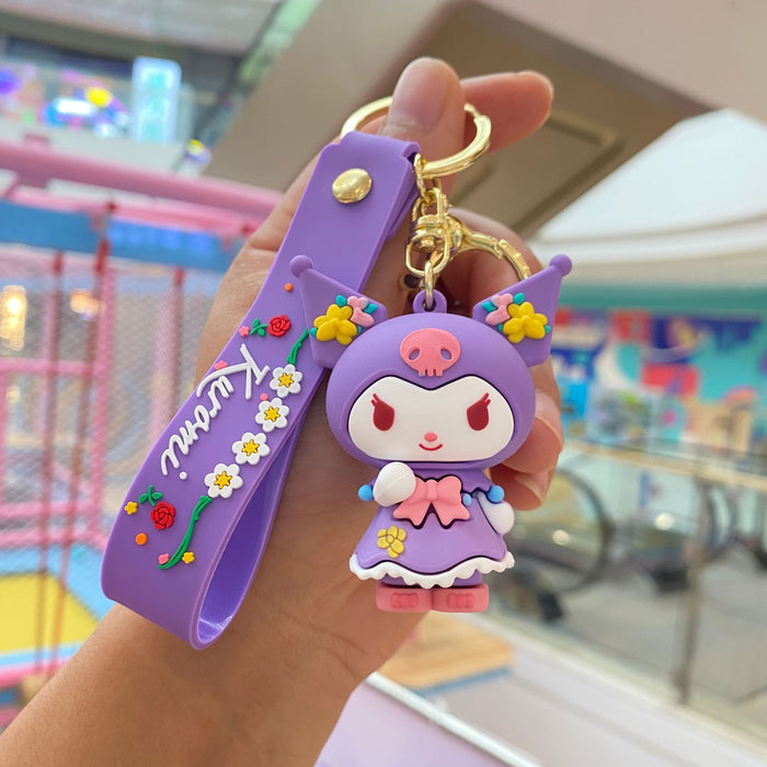 Wholesale Flower season keychain Doll schoolbag pendant