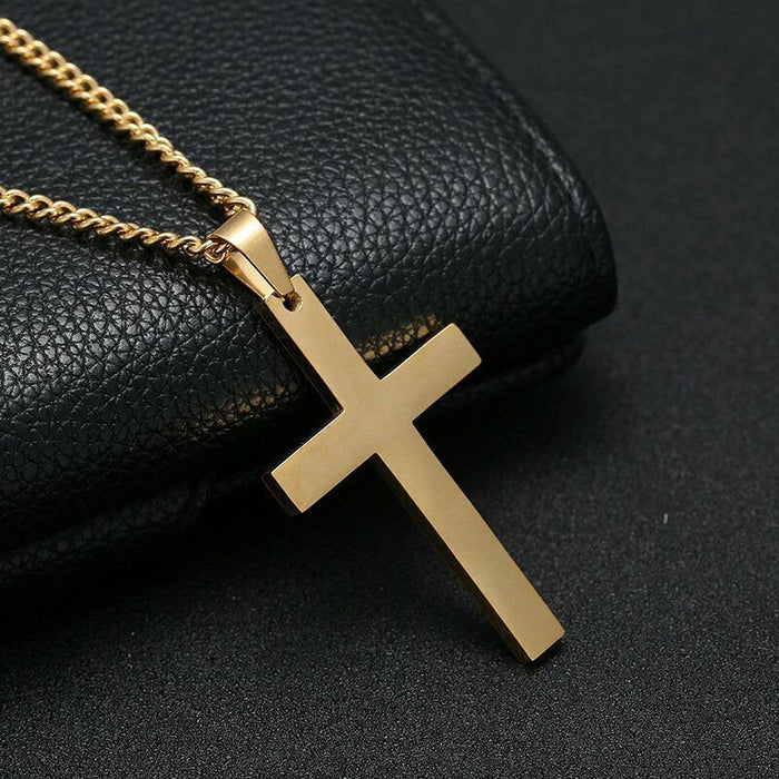 Wholesale Cross Necklace Trendy Cool Men and Women Universal Alloy Cross Pendant Jewelry