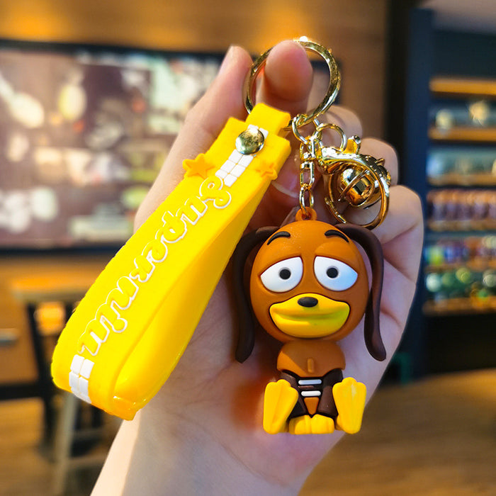 Wholesale Rubber Cartoon Doll Three-dimensional Keychain JDC-KC-Tingm111