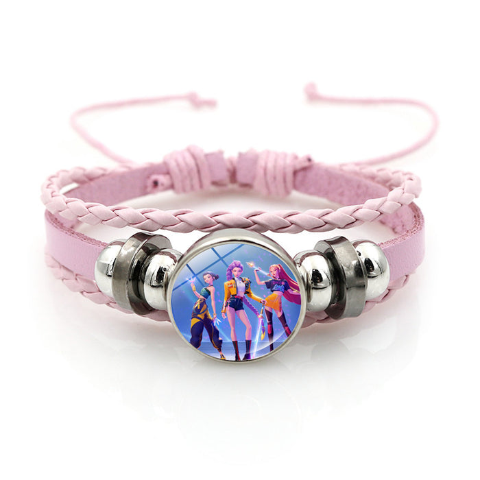 Wholesale Kpop Pink Bracelet Jewelry Girls Gift Cross-border Anime Peripheral Hand Jewelry Small Gift