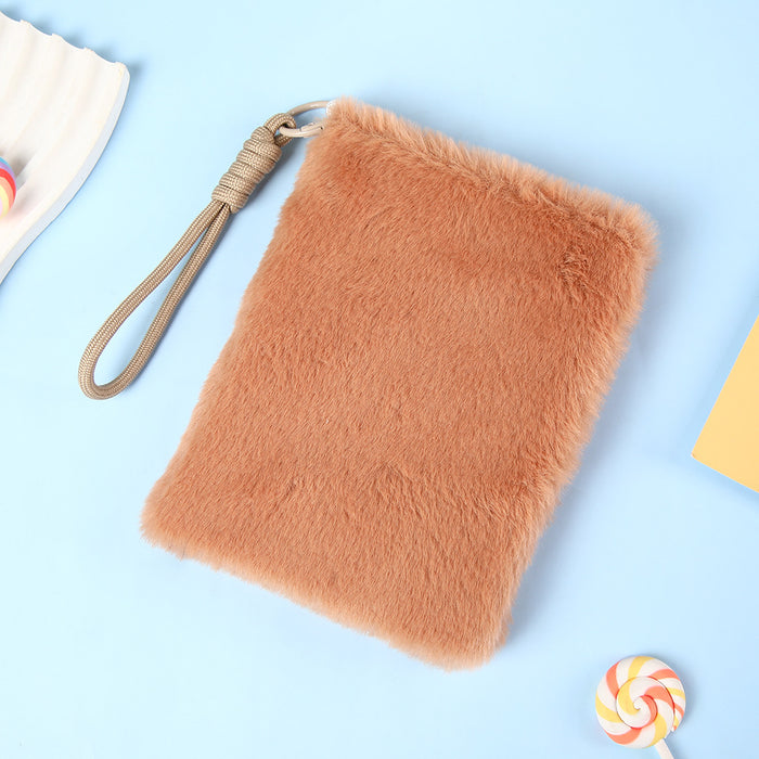 Wholesale Cartoon Plush Notebook Diary for Kids DIY Craft Journal with Colorful Rope MOQ≥2