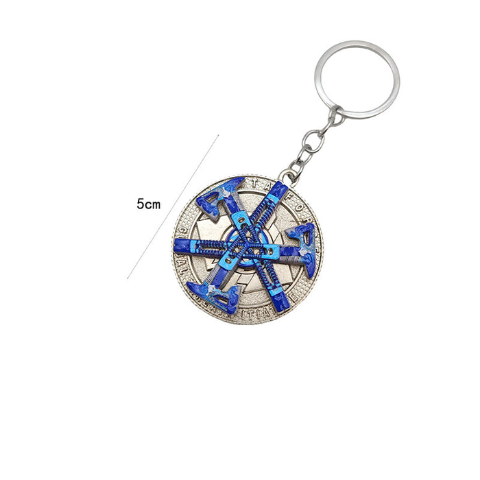 Wholesale Alloy throwing knife backpack keychain